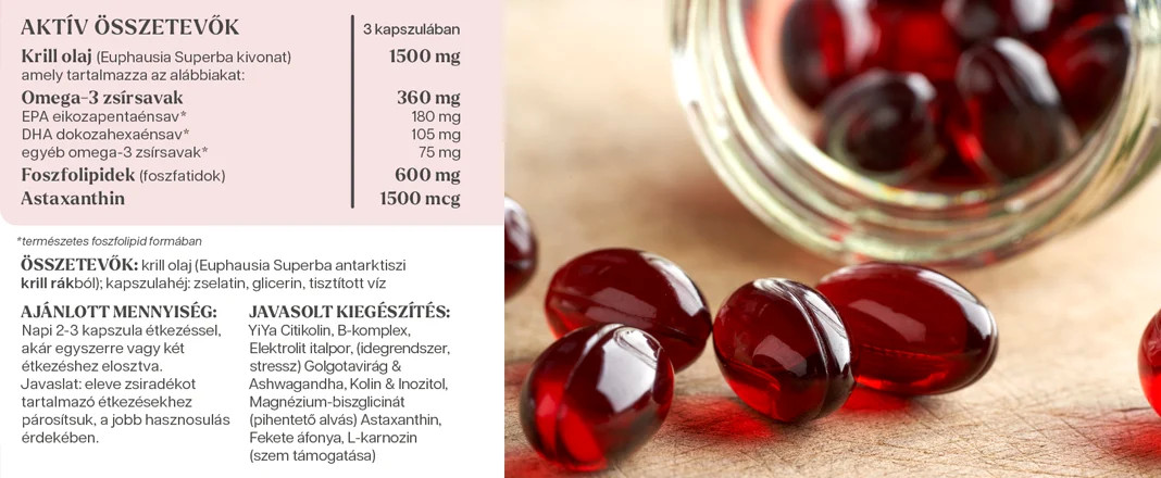 YiYa Complex Omega3 - Ulei de Krill  90 capsule