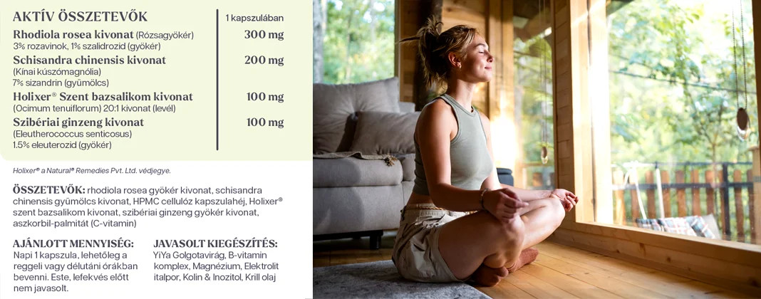 YiYa Rhodiola & Schisandra, 60 capsule
