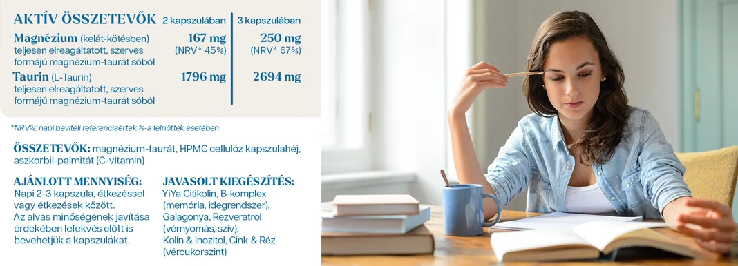 YiYa Taurat de Magneziu, 75 capsule