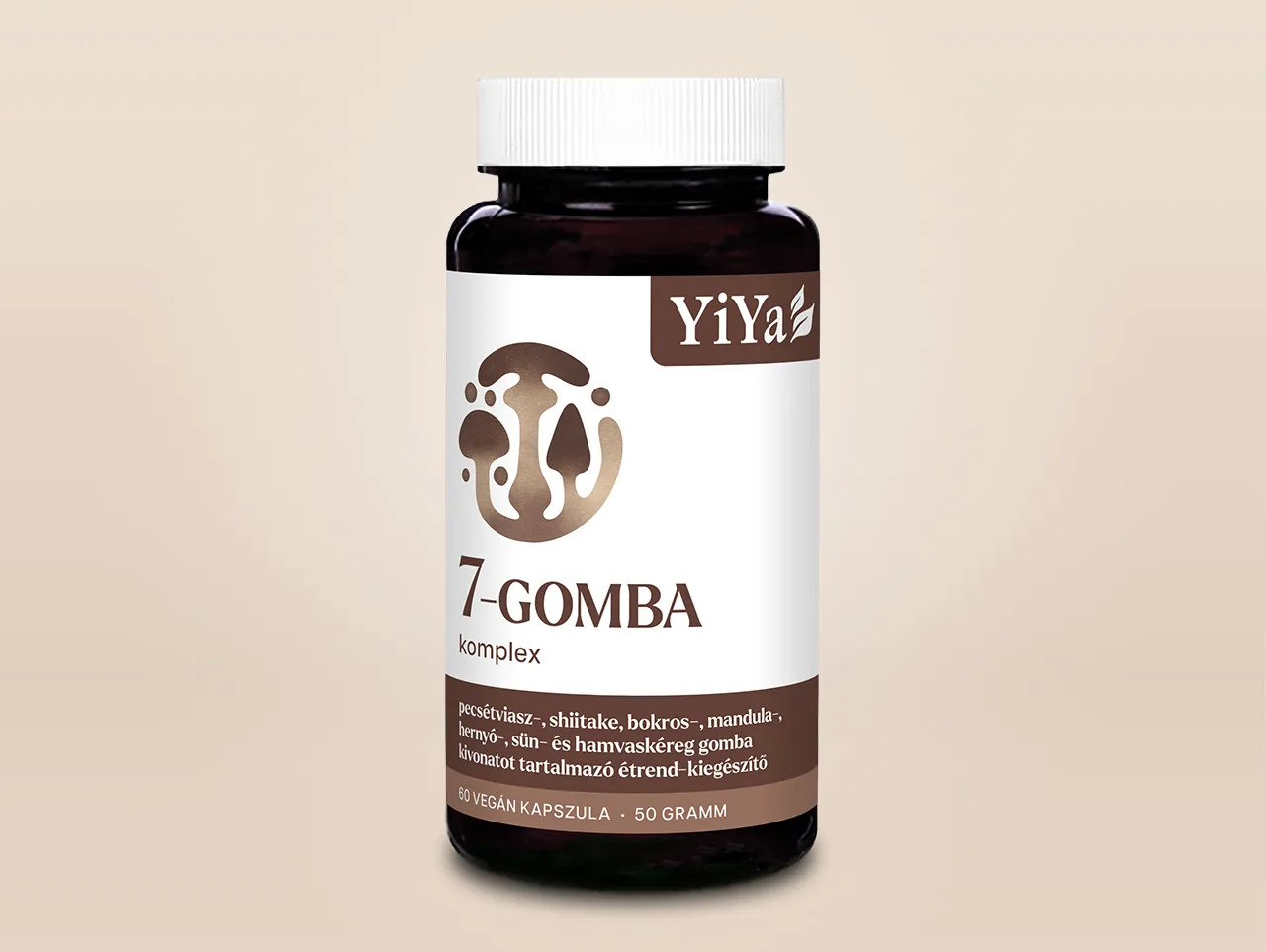 YiYa 7 Ciuperci & Complex Beta-Glucan, 60 capsule