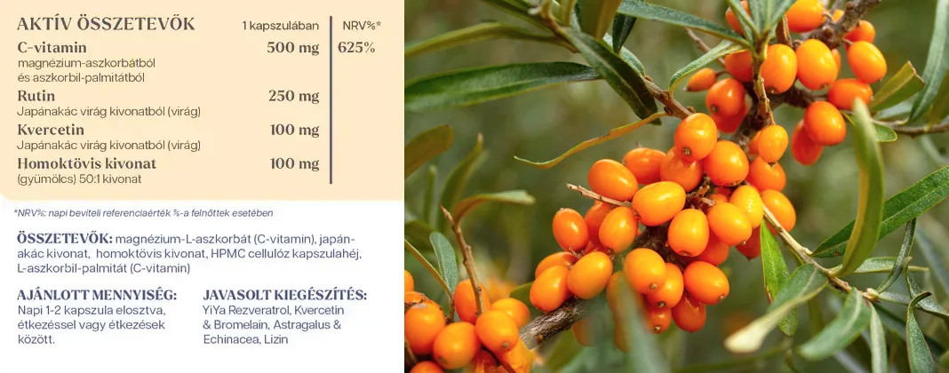 YiYa Complex de Vitamina C PureWay-C®, 60 capsule