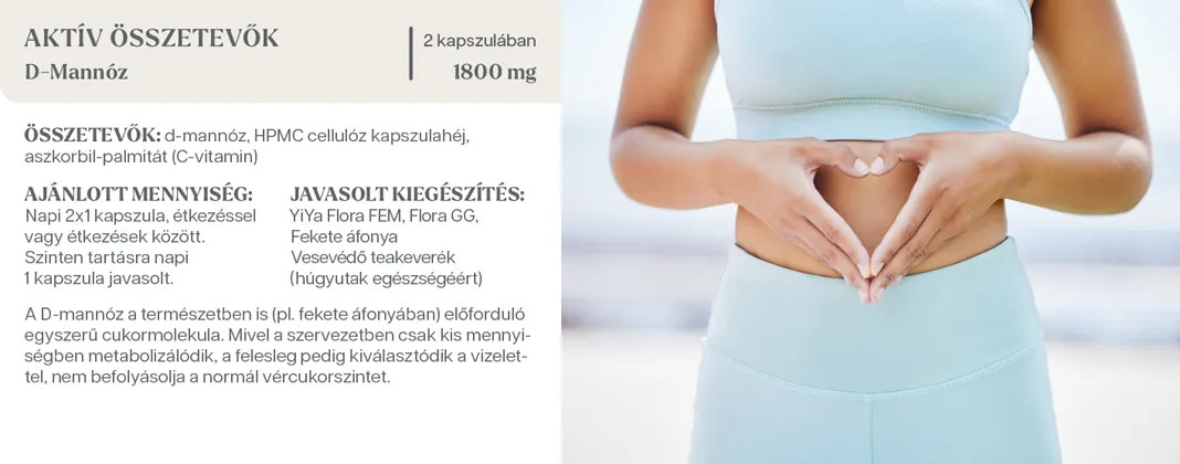 YiYa D-Mannoză, 60 capsule