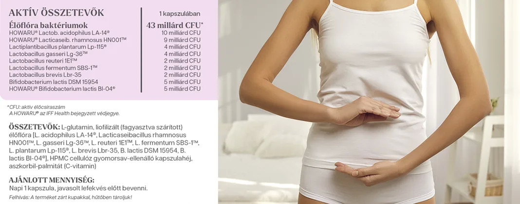 YiYa Flora FEM complex de floră vie, 60 capsule
