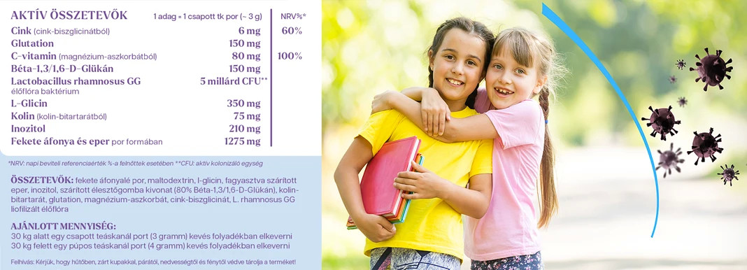 YiYa Complex Imun Protector pentru Copii, 120 grame, 30-40 portii – 5 miliarde de bacterii L-GG cu floră vie!