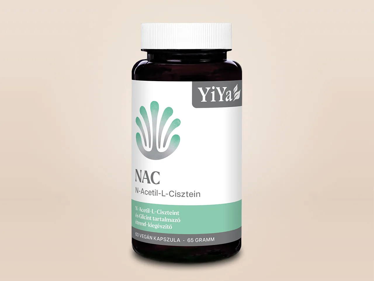 YiYa N-Acetil-L-Cisteină 7 Glicină, 60 capsule – Aminoacizi pentru protecția ficatului și a plămânilor!