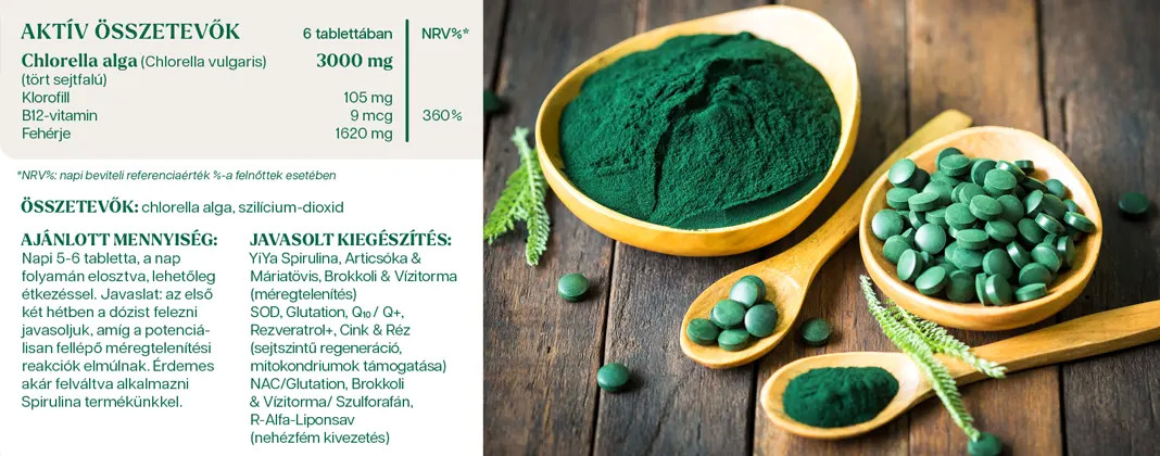 YiYa Chlorella, 170 tablete – microalga versatilă din agricultură ecologică de ultimă generație!