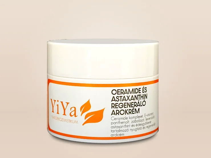 YiYa Astaxanthin, 50 ml - Cremă Calmantă și Regeneratoare 100% Naturală – Pentru Regenerarea Straturilor Profunde ale Pielii!