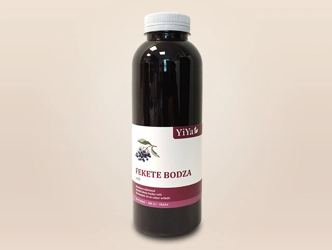 YiYa Suc de soc negru, 500 ml - un „superfruct” bogat în antioxidanți și antocianine  direct de pe pământul maghiar!