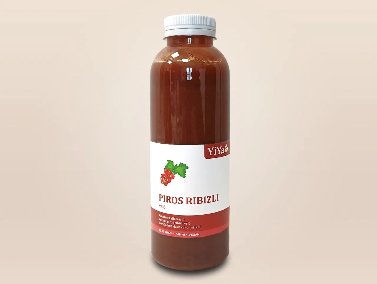 YiYa Suc de coacăze roșii, 500 ml - un fruct de pădure bogat în vitamina C și carotenoizi  direct de pe pământul maghiar!