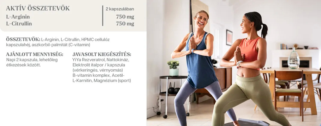 YiYa L-Arginină & L-Citrulină Capsule (60 buc)