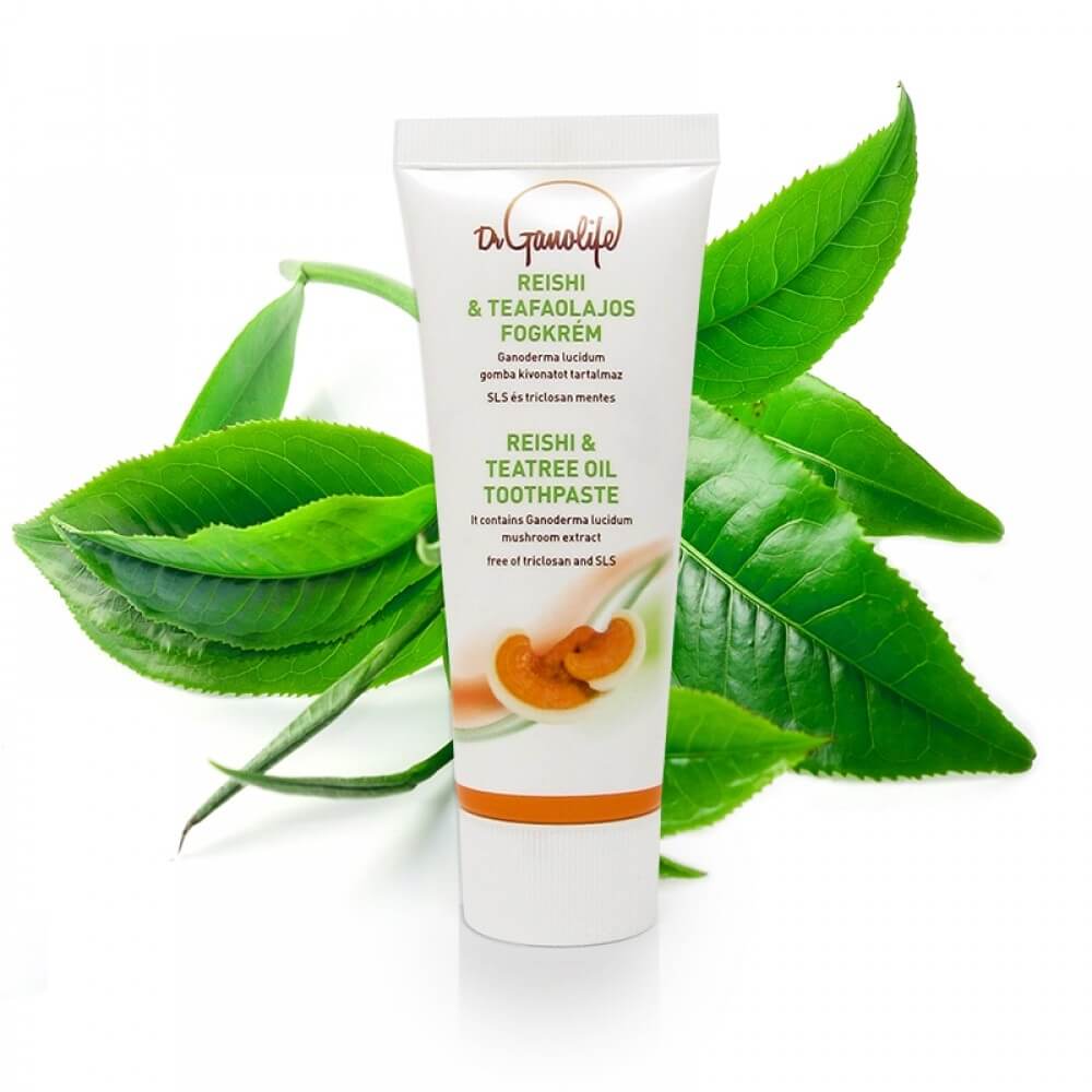 Pastă de dinți Dr Ganolife Reishi Tea Tree Oil (75 ml) 81% eco