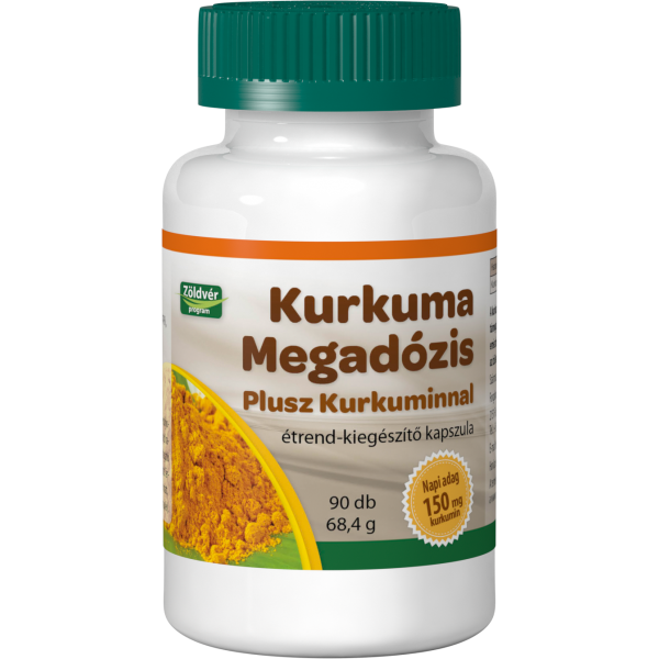 Megadoză de curcuma cu curcumină Viva Natura 90 capsule