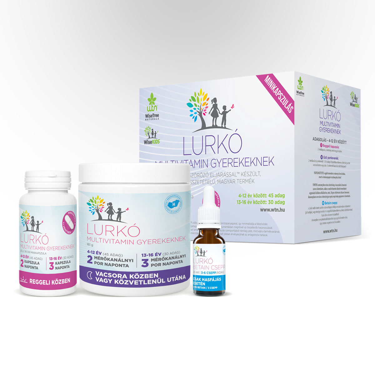 WTN Lurkó Multivitamine pentru Copii mini-capsule