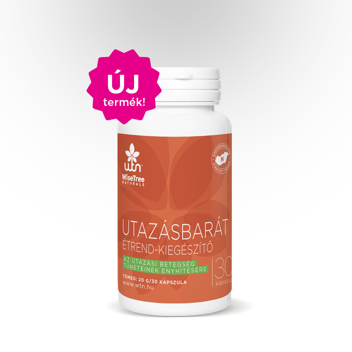 Wisetree Suport pentru călătorii, 30 capsule