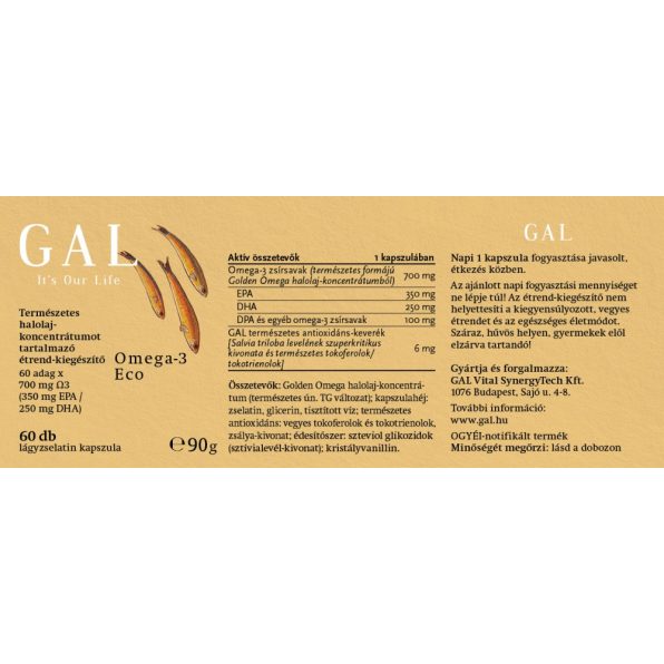 GAL Omega-3 Eco -60 caps.
