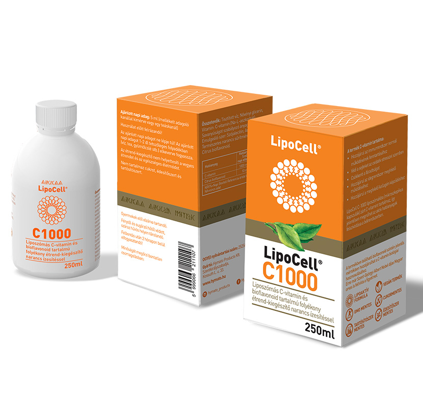 LipoCell C1000 vitamina C cu Lipozomi - Aroma de Orange 250 ml
